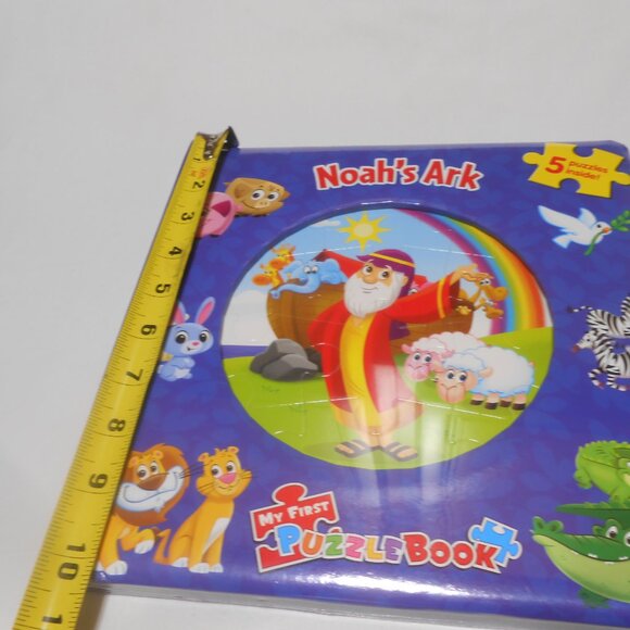 NEW Noah's Ark padded Board My First Puzzle Book w/ 5 puzzles ages 3+ kids 📘🎁 - Picture 6 of 9